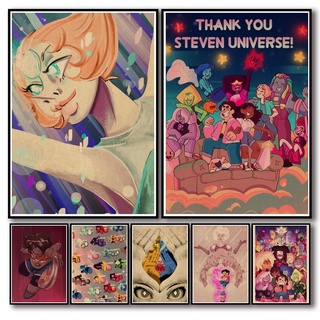 Set 40 Tấm Poster Hoạt Hình Steven Universe Dán Tường 1