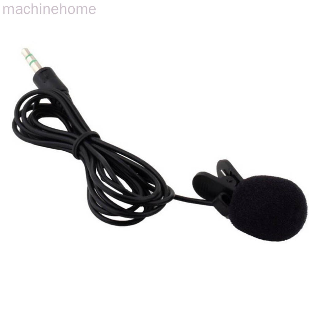 Mobile Phone Audio Recording Clip-on Type Mini Microphone Interview 3.5mm Collar Lapel Mic, 1pc machinehome