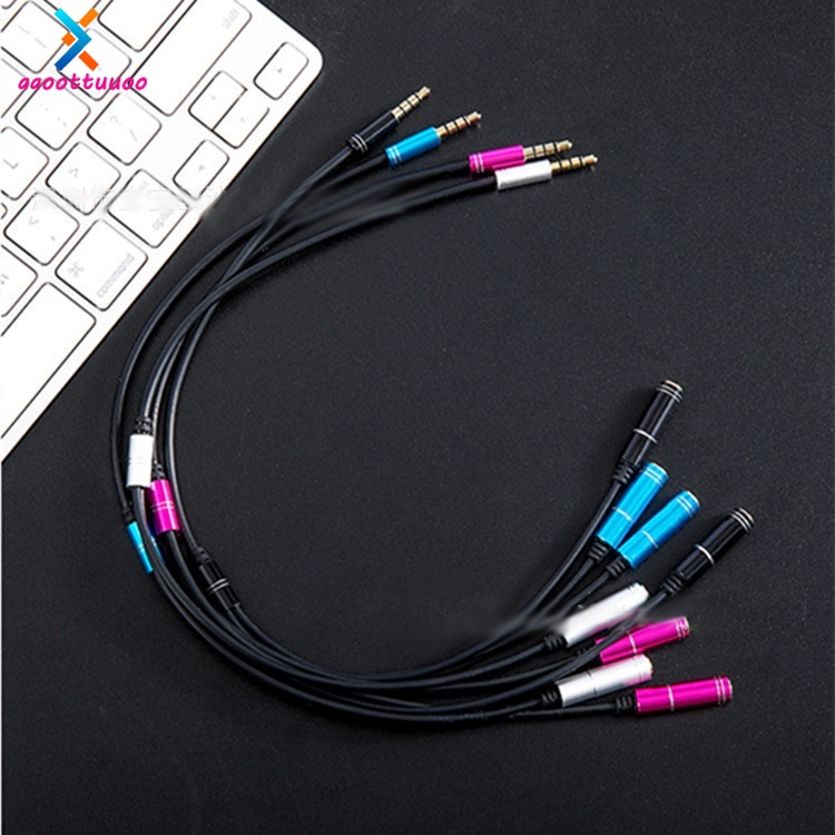 Đầu Chia Jack Tai Nghe 3.5mm Cho Điện Thoại/Máy Tính