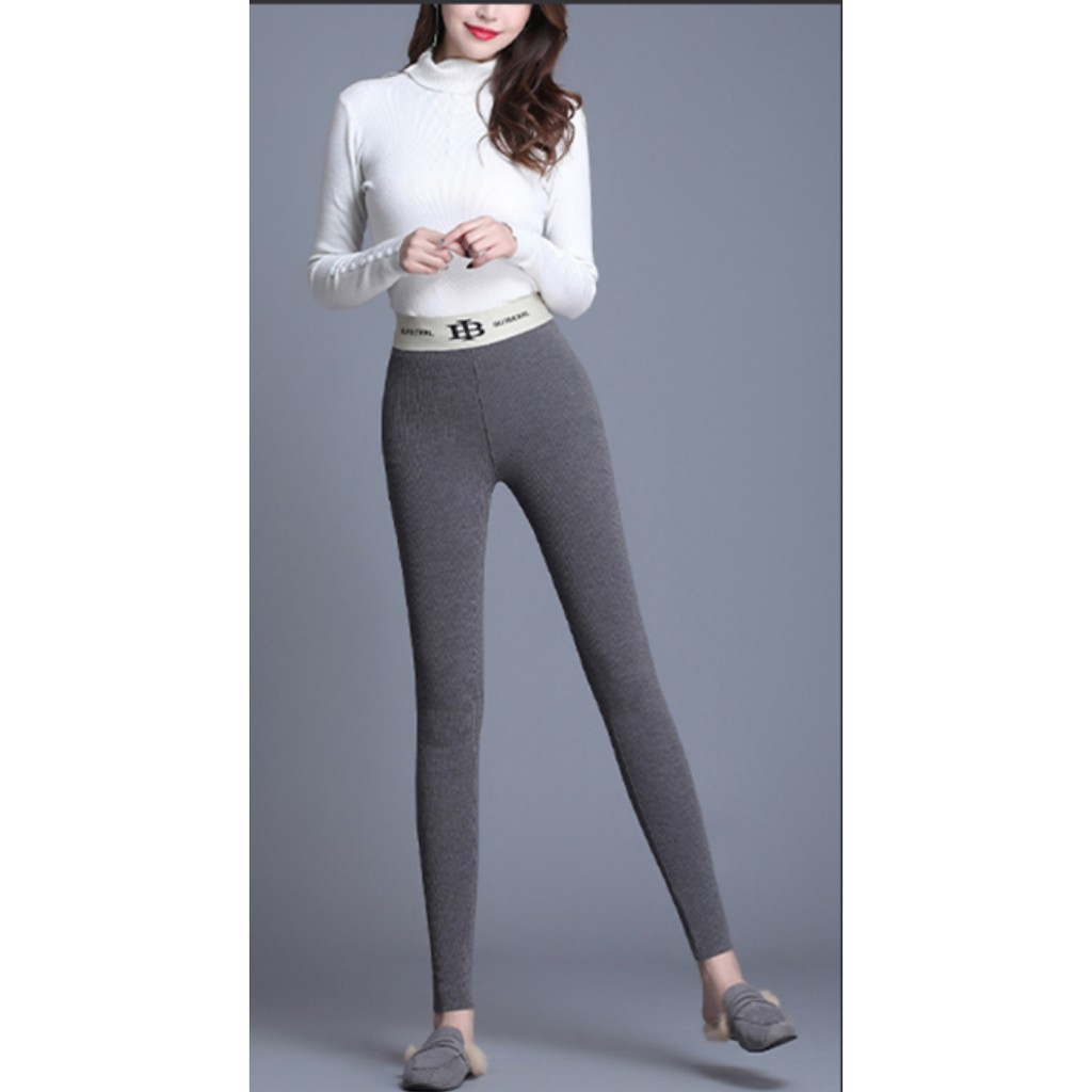 Quần Legging Len Tăm CẠP CAO GEN BỤNG Thời Trang Dày Dặn Co Giãn | BigBuy360 - bigbuy360.vn