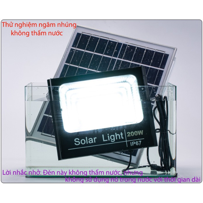 Đèn pha năng lượng mặt trời 400W/300W/200W/45W tự động bật tắt