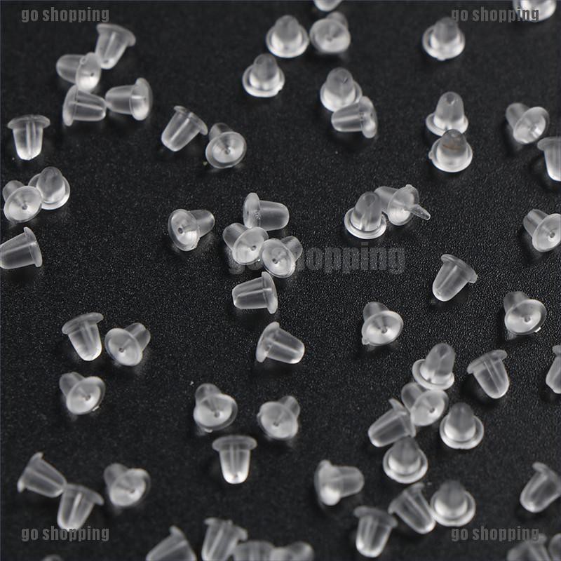 Bộ 100 Bông Tai Nhựa Thiết Kế Dễ Thương