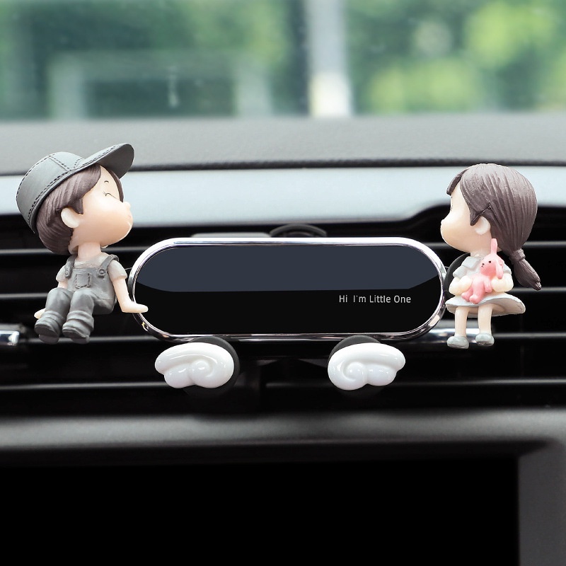 Giá đỡ điện thoại gắn lỗ thông gió xe hơi thiết kế dễ thương tiện dụng