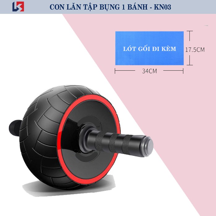 Con lăn tập bụng KUNOSPORT I Tập gym giảm mỡ và săn chắc vòng một -KN03