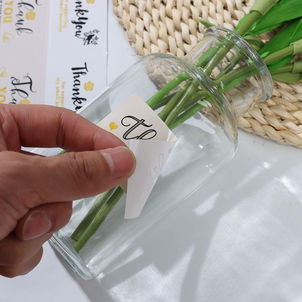 Bộ 80 Miếng Dán Trang Trí Gói Quà In Chữ Thank You Xinh Xắn