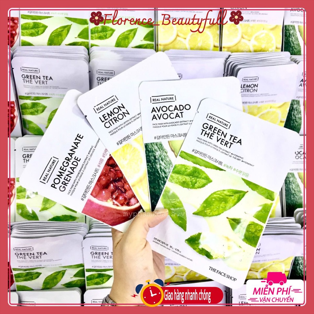 MẶT NẠ GIẤY / THE FACE SHOP /Mặt Nạ Giấy The Face Shop Real Nature Mask Sheet - 20g