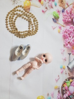 Đầm cổ trang cho bjd 1/8