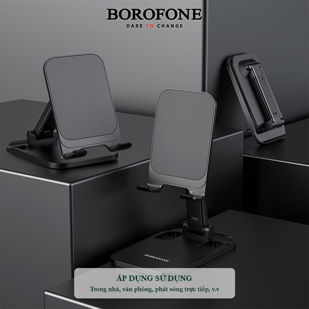 Giá đỡ điện thoại để bàn BOROFONE BH27 Superior gập gọn đa năng - AK Mobile