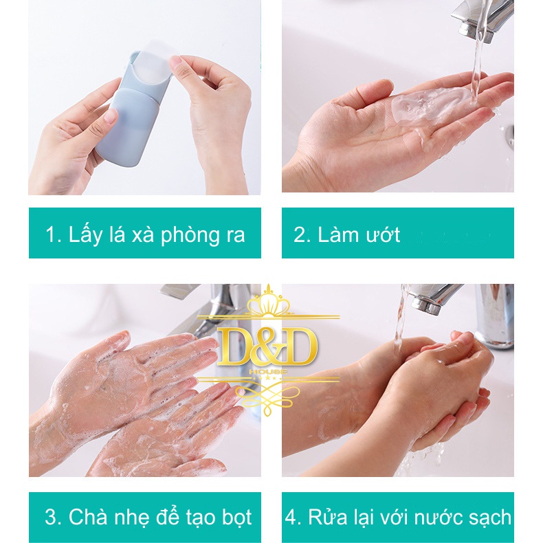 Xà phòng giấy du lịch nhỏ gọn dùng một lần tiện lợi