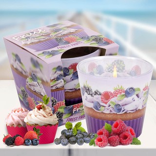 Ly nến thơm tinh dầu Bartek Fruit Muffins 115g QT00665 - bánh muffin trái cây
