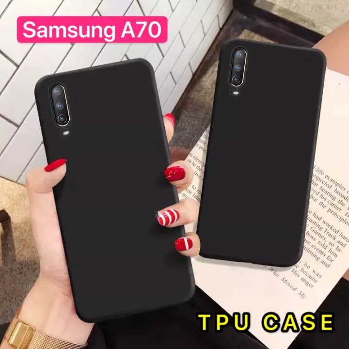 Ốp lưng Samsung galaxy A70 A70 Silicone Mềm Đen Đỏ A70