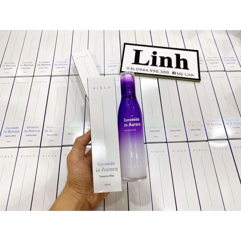 Xịt khoáng Vicle Ceramide in Aurora Essence Mist