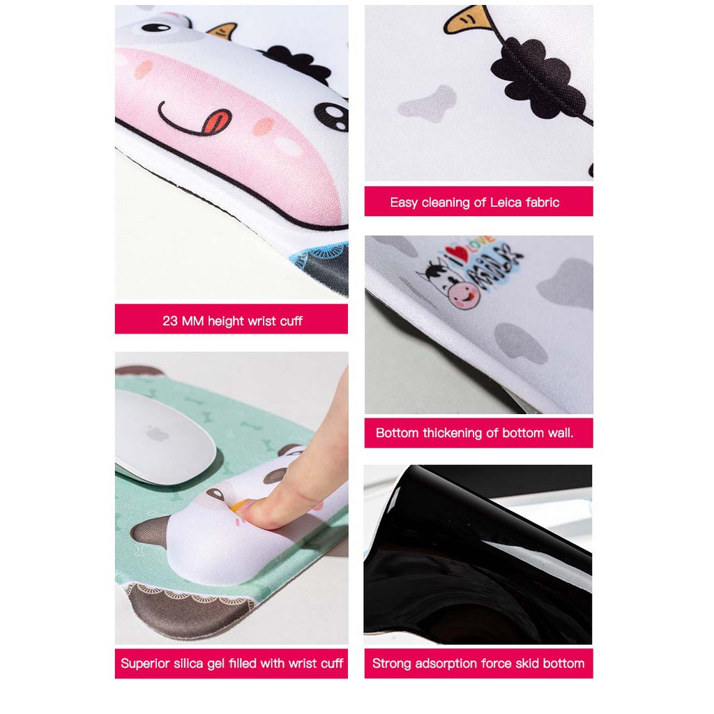 Miếng lót chuột silicon in hình hoạt hình 3d sáng tạo
