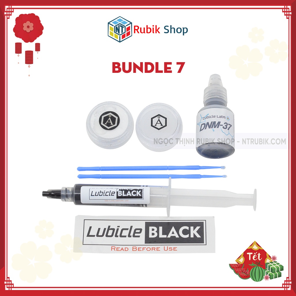 [Cubicle-bundle 7] Combo Angstrom Gravitas &amp; Angstrom Dignitas &amp; DNM 37 10cc &amp; Lubicle Black dầu bôi trơn rubik