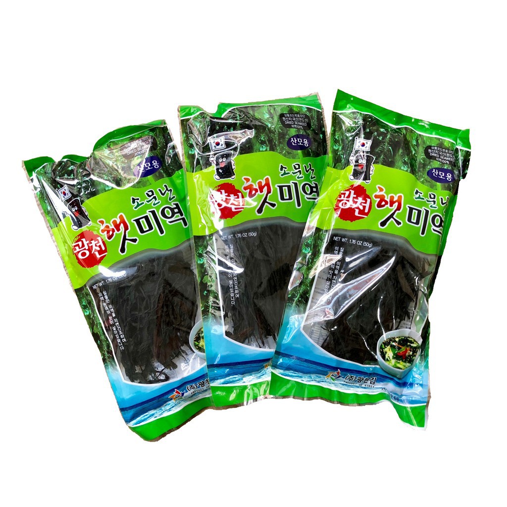 Rong biển nấu Canh cao cấp Dried Seaweed KC Hàn Quốc 50gram