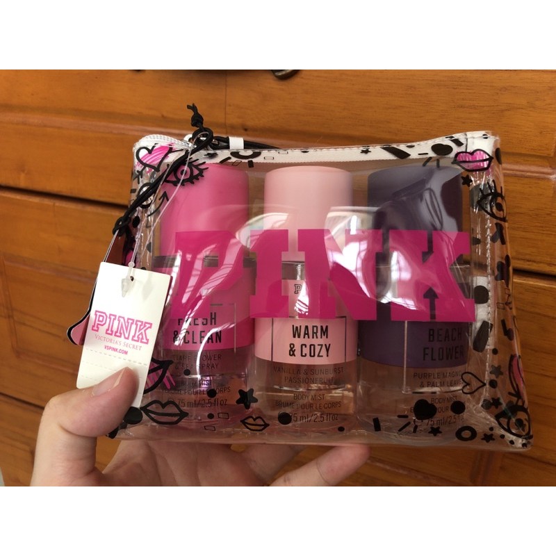 Set xịt body mist Pink của Victoria Secret