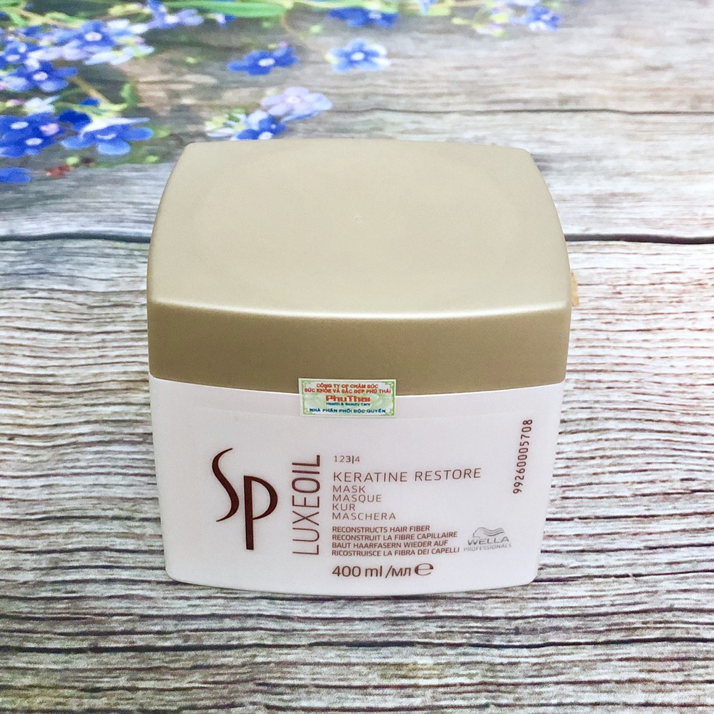 Hấp dầu dưỡng tóc phục hồi Sp Luxe Oil Keratin Restore Mask 400ml