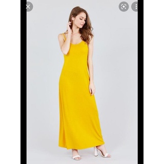 Đầm thun maxi xk hai dây Active Usa.