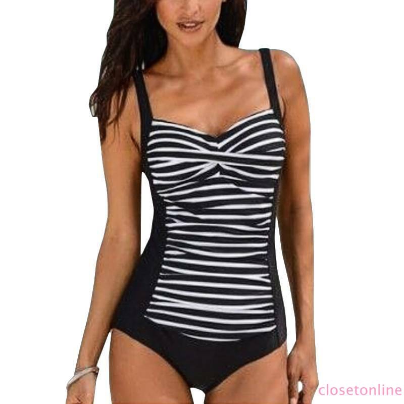 Đồ Bơi Một Mảnh In Họa Tiết Sọc Ngang Thời Trang Dành Cho Nữ | BigBuy360 - bigbuy360.vn