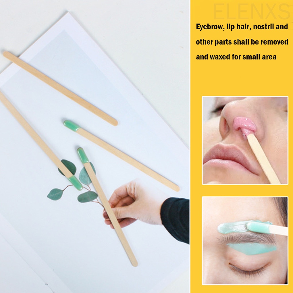 [Hàng mới về] Set 10 que gỗ wax lông dùng 1 lần tiện dụng