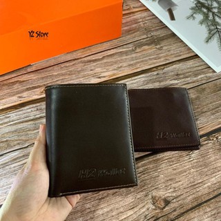 Ví nam da bò nguyên miếng màu nâu da trơn nhẵn kiểu dáng đứng,ngang(Bảo Hành Da 12 Tháng)