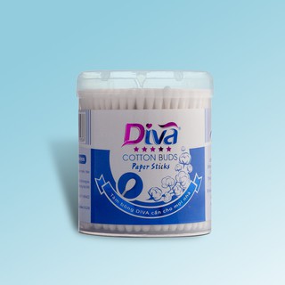 Tăm bông kháng khuẩn Diva - hộp 200 que