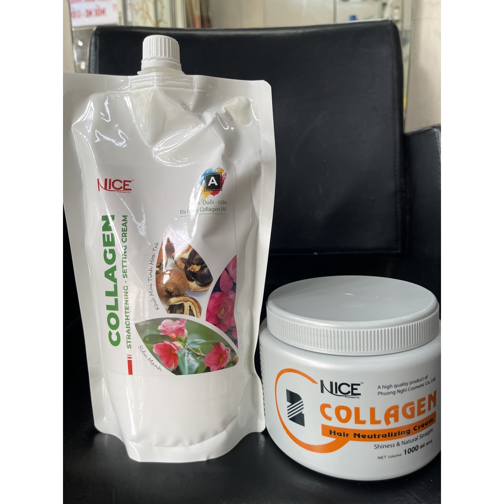 Thuốc uốn duỗi đa năng COLLAGEN NICE 1000ml x2