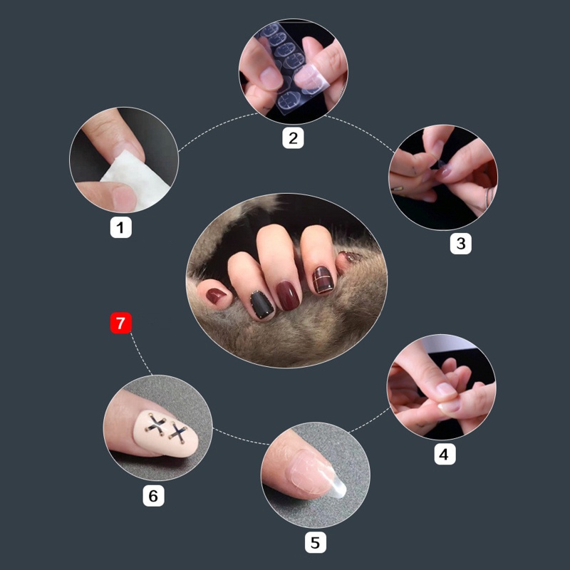 Keo Dán Móng Giả Trong Suốt Hai Mặt