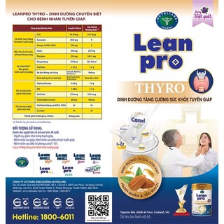 Sữa bột Lean pro Thyro lon 400g/900g