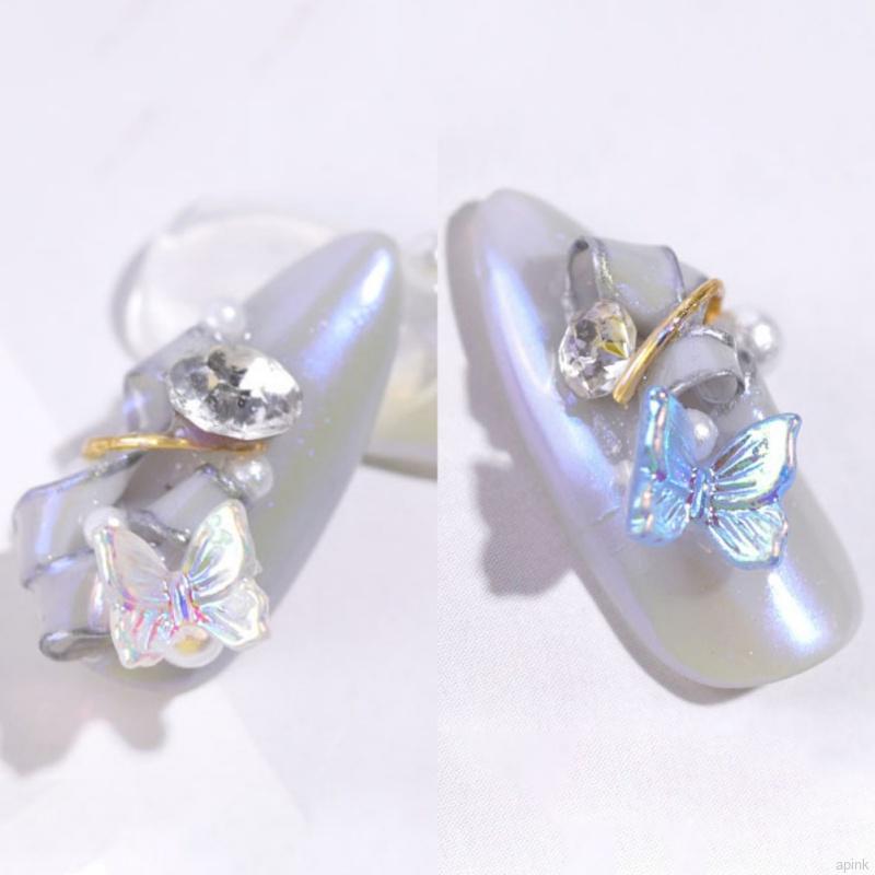 [Hàng mới về] Set 10 hạt phụ kiện BUTTERFLY trang trí móng tay