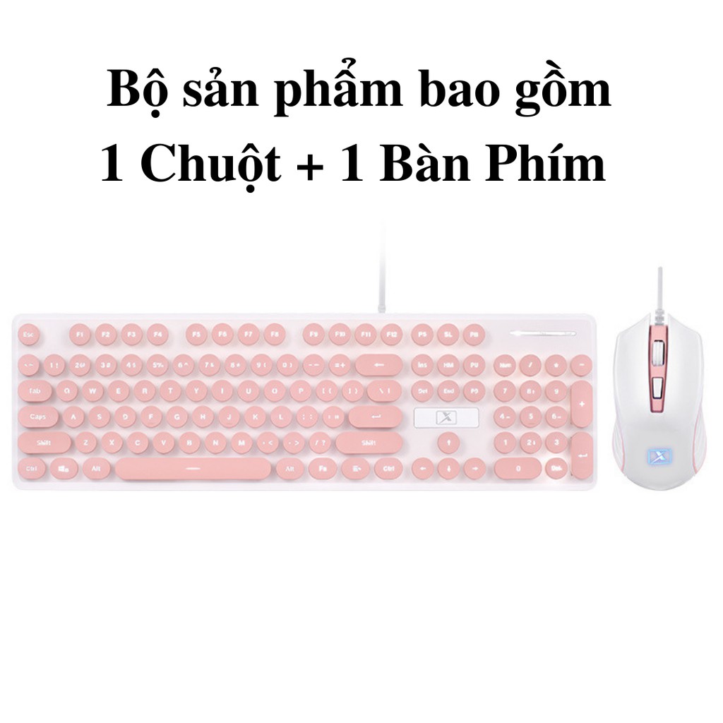 Combo Bàn Phím Và Chuột Có Dây Cao Cấp N518 -  Bộ Chuột &amp; Bàn Phím Có Đèn Led - Min STORE