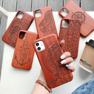 Ốp điện thoại TPU mặt gỗ cứng chống sốc chống rơi cho Samsung S8 S9 S10 Plus S10Lite