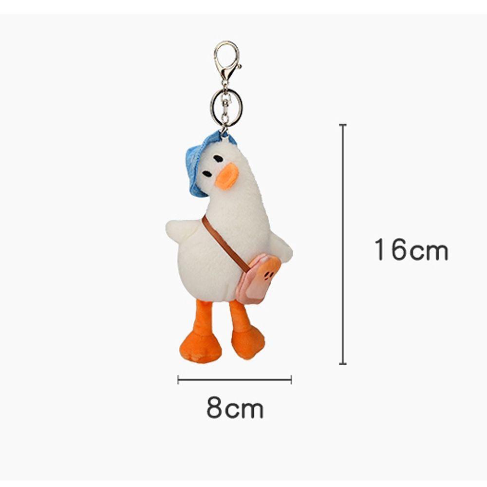 Móc Khóa Vịt Nhồi Bông Mềm Mại Đáng Yêu