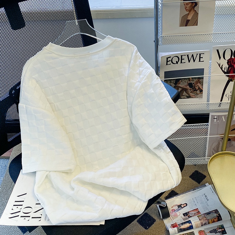 ZHELIHANGFEI Áo Thun Sweater Cổ Tròn Tay Dài Kẻ Sọc Thiết Kế Trẻ Trung Cá Tính