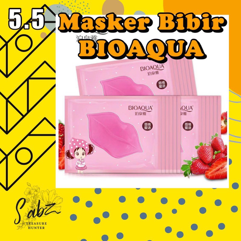 (hàng Mới Về) Mặt Nạ Môi Bioaqua Collagen Dưỡng Ẩm Hiệu Quả