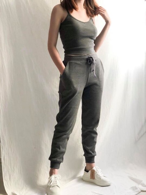 Quần jogger thun gân thể thao unisex | BigBuy360 - bigbuy360.vn