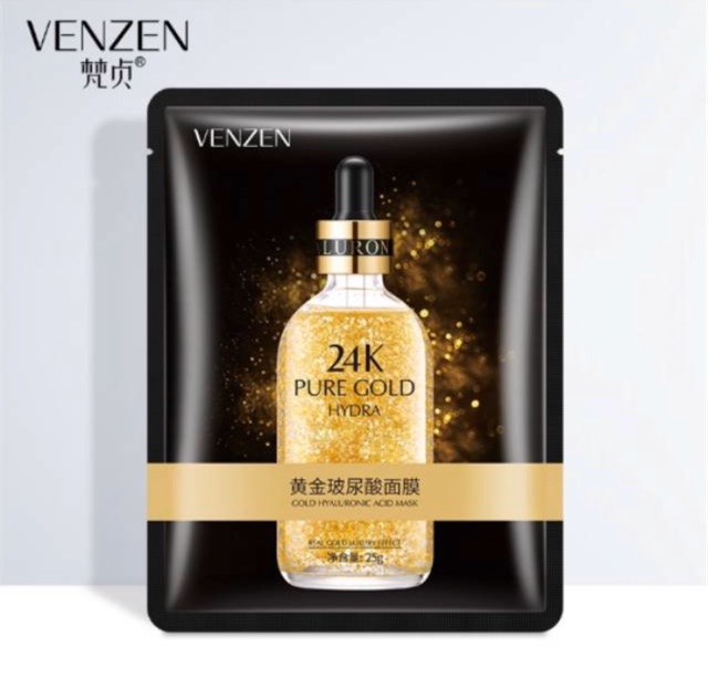 (hàng Mới Về) Mặt Nạ Vàng Venzen 24 K Chất Lượng Cao