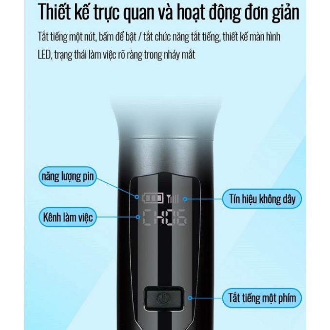Micro Không Dây Hát Karaoke Takstar TS-K201 Độ Nhạy Cao, Chống Nhiễu, Khoảng Cách Xa, Chính Hãng Cao Cấp Bảo Hành 1 Năm