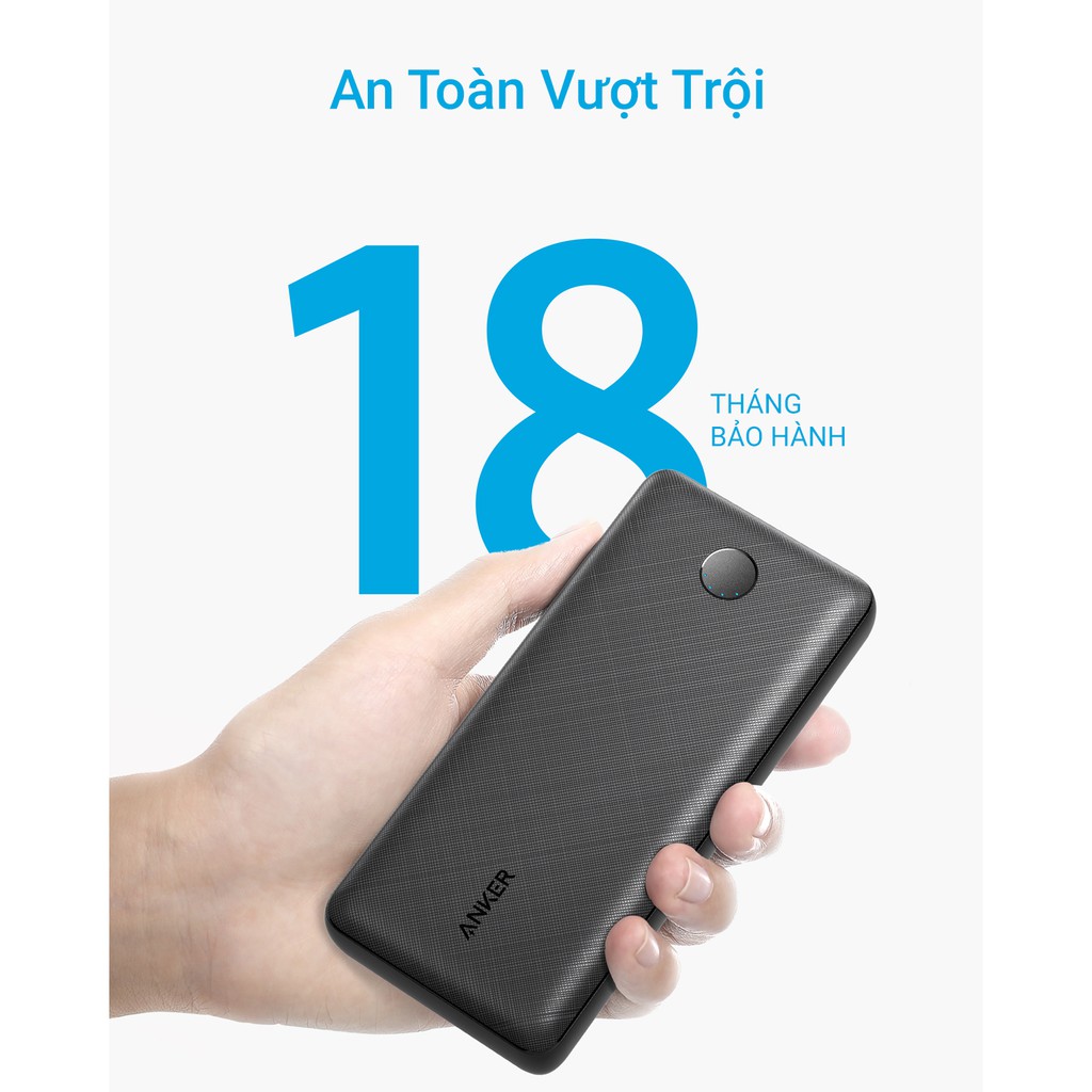 [Mã ELMALL150 giảm 8% đơn 500K] Pin sạc dự phòng ANKER PowerCore Select 20000mAh - A1363