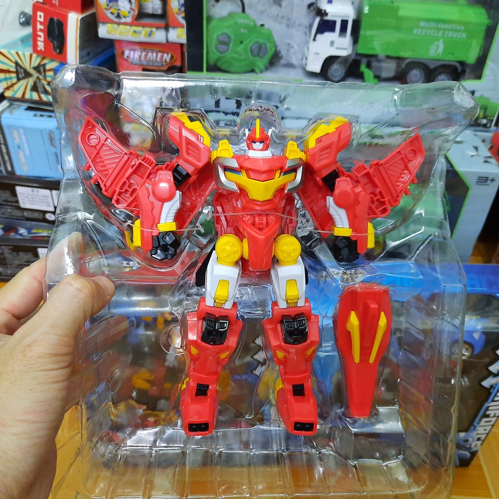 Mô hình miniforce robot Preta hỏa thần đồ chơi biệt đội siêu nhân nhí