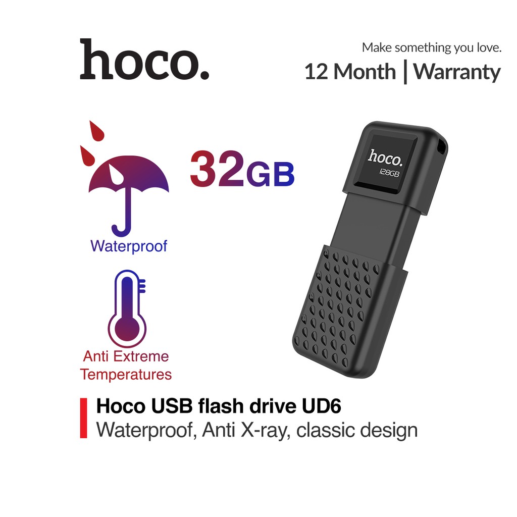 USB Hợp Kim Kẽm Tốc Độ Cao Hoco UD6 - USB 8G / 32G / 64G