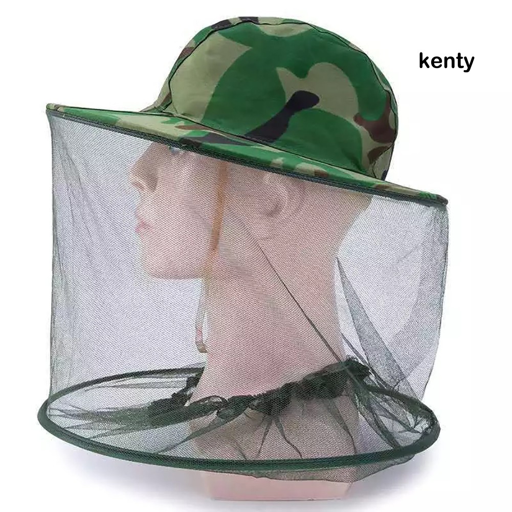Kt-unisex camo Lưới Trùm Đầu Chống Ong Đốt