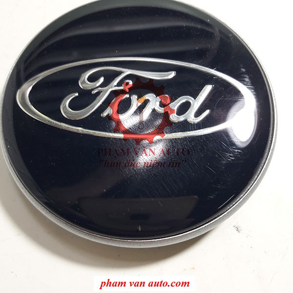 Ốp Lazang đúc Ford Transit CHÍNH HÃNG đường kính 6.9cm, Logo chụp tâm bánh xe ô tô Transit mã 97BG1000AD