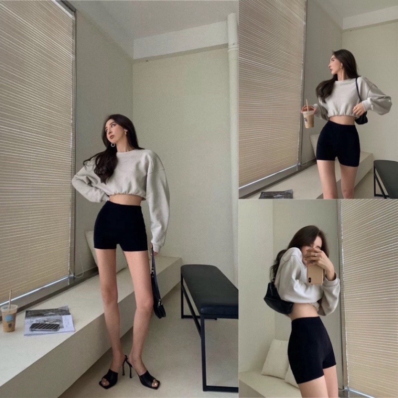 Quần Đùi Legging Nữ Sknit Dáng Ngắn Nữ Nâng Mông Mùa Hè Năng Động