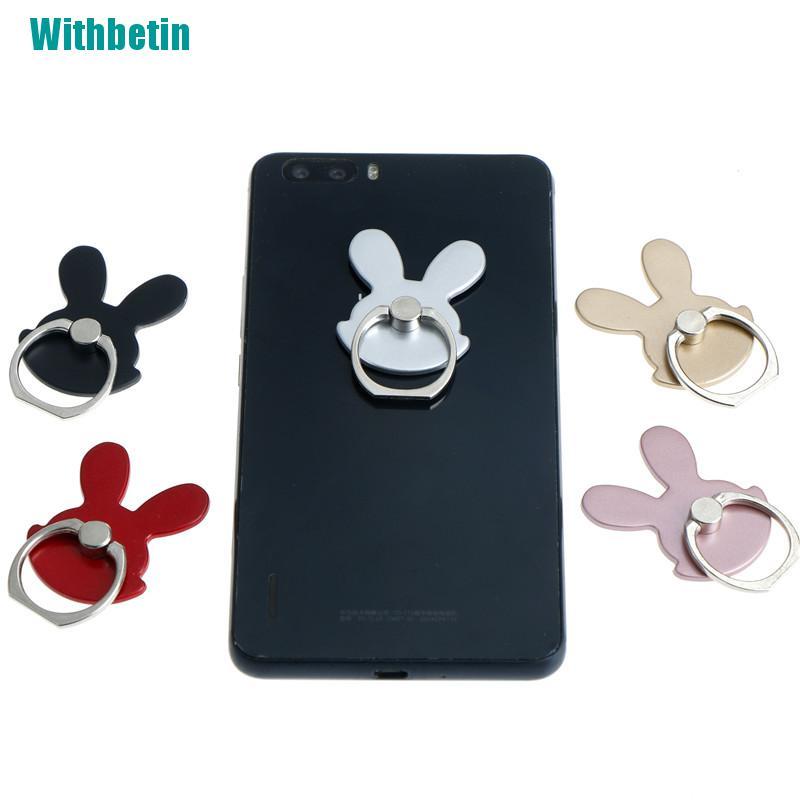 Vòng Nhẫn Đỡ Điện Thoại Hình Thỏ Xoay 360 Độ Thông Dụng