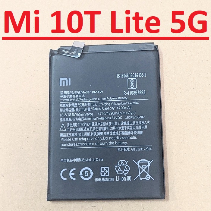 Pin Xiaomi Mi 10T Lite 5G Mã BM4W Dung Lượng 4820mAh Zin New Chất Lượng