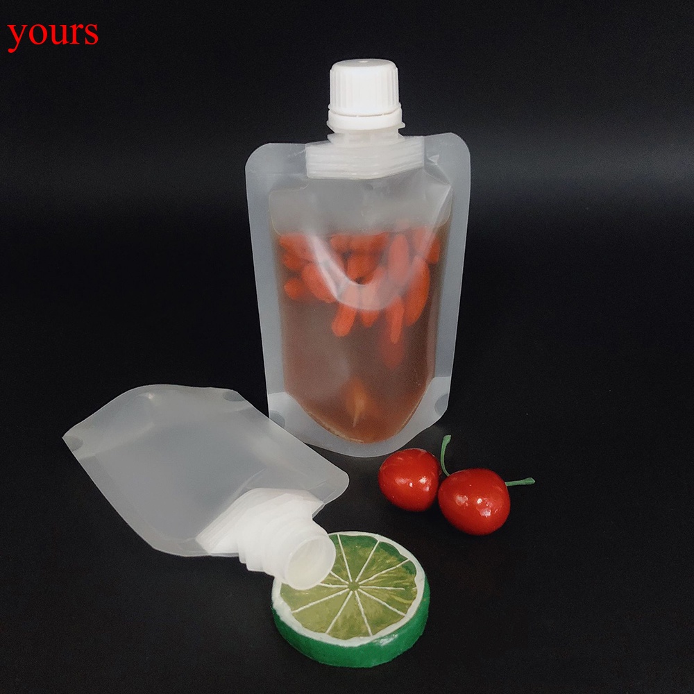 Túi nhựa trong suốt đựng dầu gội/mỹ phẩm 30/50/100ml