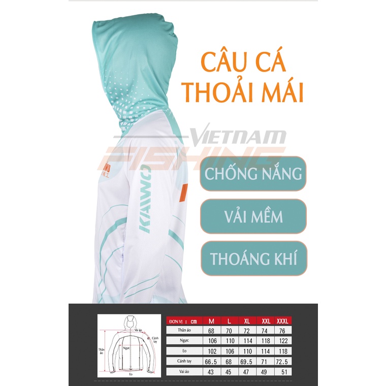 Áo Chống Nắng Câu Cá Kaiwo II Size M