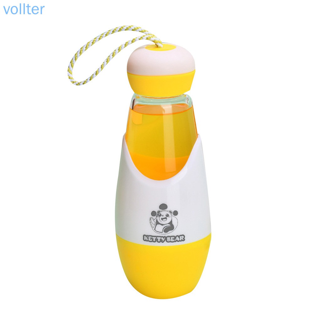Bình nước thủy tinh mini dung tích 300ml tùy chọn màu sắc