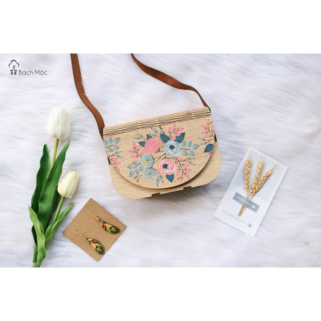 Sỉ - Lẻ Túi gỗ vintage